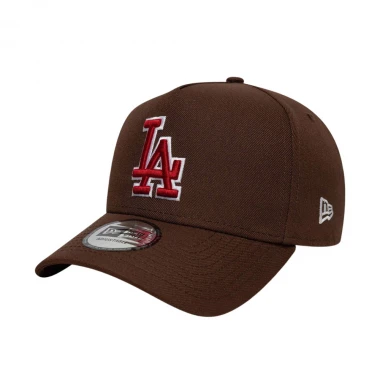 NEW ERA MLB LA DODGERS OUTLINE SCRIPT 9FORTY E-FR ADJ CAP BROWN