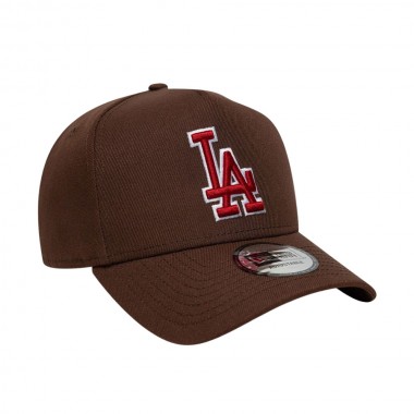 NEW ERA MLB LA DODGERS OUTLINE SCRIPT 9FORTY E-FR ADJ CAP BROWN