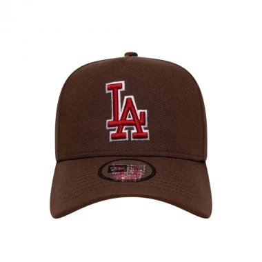 NEW ERA MLB LA DODGERS OUTLINE SCRIPT 9FORTY E-FR ADJ CAP BROWN