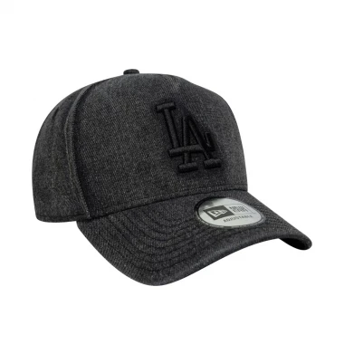 NEW ERA MLB LA DODGERS DENIM 9FORTY E-FRAME ADJ CAP BLACK