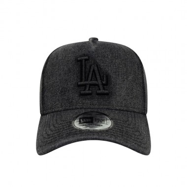 NEW ERA MLB LA DODGERS DENIM 9FORTY E-FRAME ADJ CAP BLACK