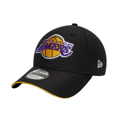 NEW ERA NBA LA LAKERS MICROFIBRE 9FORTY ADJUSTABLE CAP BLACK