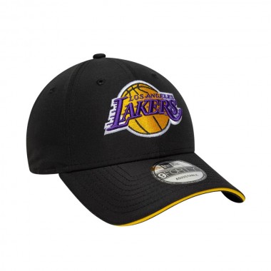 NEW ERA NBA LA LAKERS MICROFIBRE 9FORTY ADJUSTABLE CAP BLACK
