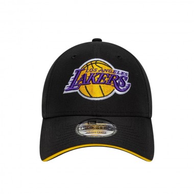 NEW ERA NBA LA LAKERS MICROFIBRE 9FORTY ADJUSTABLE CAP BLACK