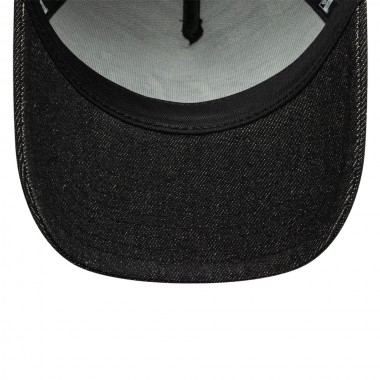 NEW ERA VR46 LASER ETCH DENIM 9FORTY E-FR ADJ TRUCKER CAP BLACK