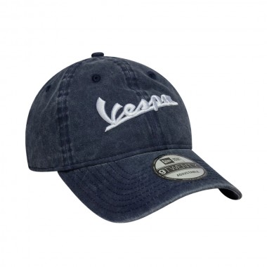 NEW ERA VESPA WASHED 9TWENTY ADJUSTABLE CAP DARK BLUE