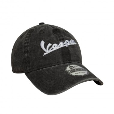 NEW ERA VESPA WASHED 9TWENTY ADJUSTABLE CAP BLACK