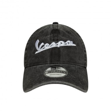 NEW ERA VESPA WASHED 9TWENTY ADJUSTABLE CAP BLACK