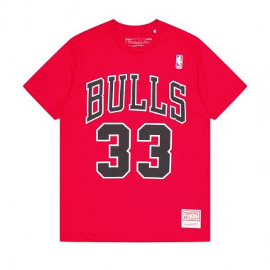 MITCHELL & NESS NBA CHICAGO BULLS SCOTTIE PIPPEN TEE RED
