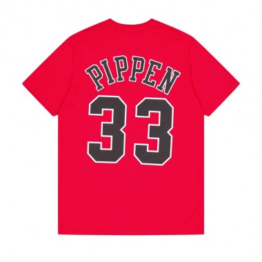MITCHELL & NESS NBA CHICAGO BULLS SCOTTIE PIPPEN TEE RED