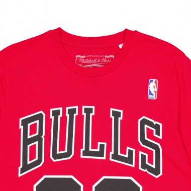 MITCHELL & NESS NBA CHICAGO BULLS SCOTTIE PIPPEN TEE RED
