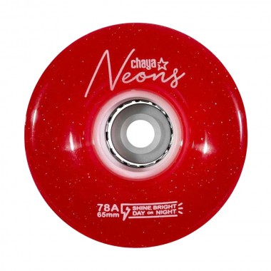 CHAYA 65mm/78Α Neon Led Wheels - Red(4pc.)