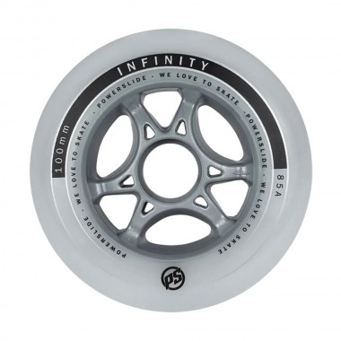 POWERSLIDE 100/85A Infinity Ροδάκι - Γκρι/Λευκό (4αδα)