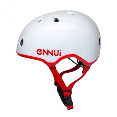 ENNUI Elite White Red Shiny Κράνος με αφαιρούμενο peak (54-59cm)