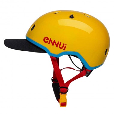 ENNUI Elite Yellow Helmet with removable peak (54-59cm)