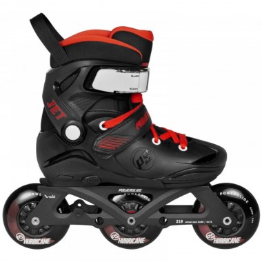 POWERSLIDE JET PRO ADJUSTABLE KIDS INLINE SKATES BLACK