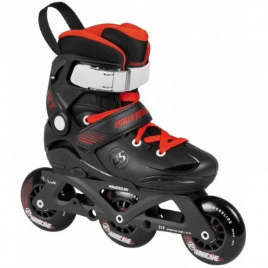 POWERSLIDE JET PRO ADJUSTABLE KIDS INLINE SKATES BLACK