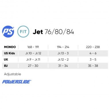 POWERSLIDE JET PRO ADJUSTABLE KIDS INLINE SKATES BLACK