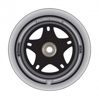 ROLLERBLADE 80mm/SG7 Wheel and Bearing kit - Clear