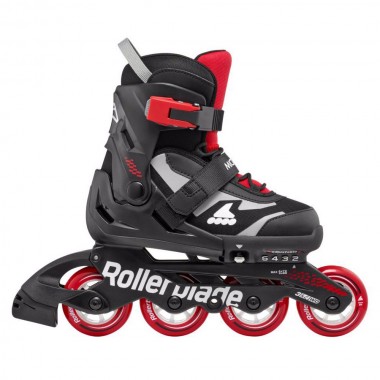ROLLERBLADE Microblade Adjustable Inline Skates - Black/Red