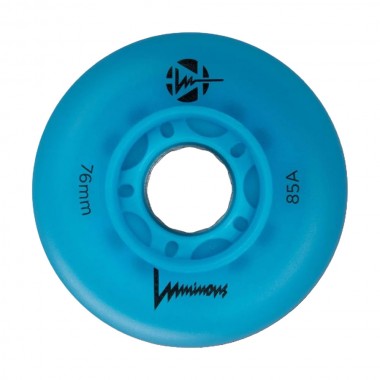 Luminous 76mm/85A Led Wheels - Blue Ocean Glow (4pc.)