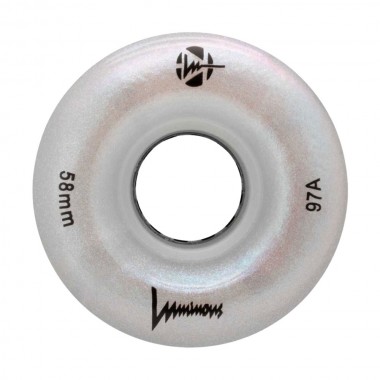 LUMINOUS 58mm/85A Led Wheels - White Pearl (4pc.)
