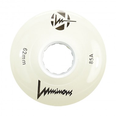 LUMINOUS 62mm/85A Led Wheel - White/Glow
