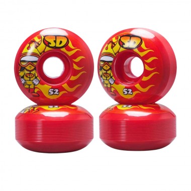 SPEED DEMONS Hot Shot 52mm Wheels - Red