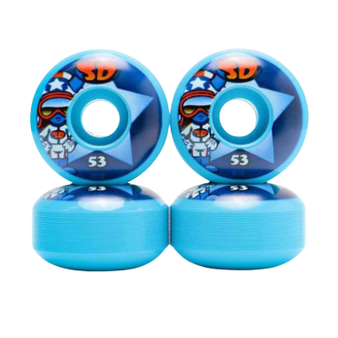 SPEED DEMONS Hot Shot 53mm Wheels - Aqua