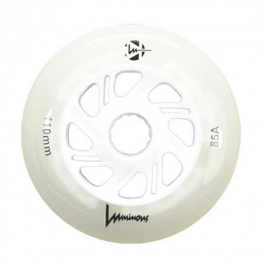 LUMINOUS 110mm/85A Led Wheel - White Glow (3pc.)