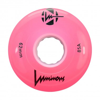 LUMINOUS 62mm/85A Led Wheels - Pink (4αδα)