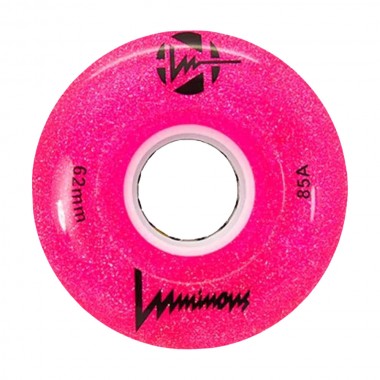 LUMINOUS 62mm/85A Wheels - Glitter pink (4pc.)