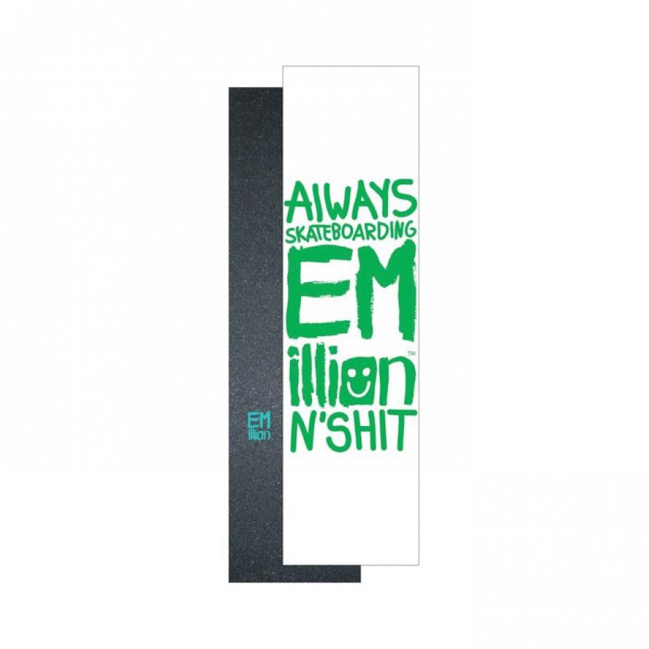 EMILLION SMALL LOGO GRIPTAPE BLACK/TURQUOISE