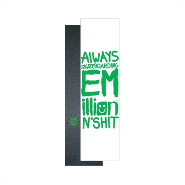 EMILLION SMALL LOGO GRIPTAPE BLACK/GREEN