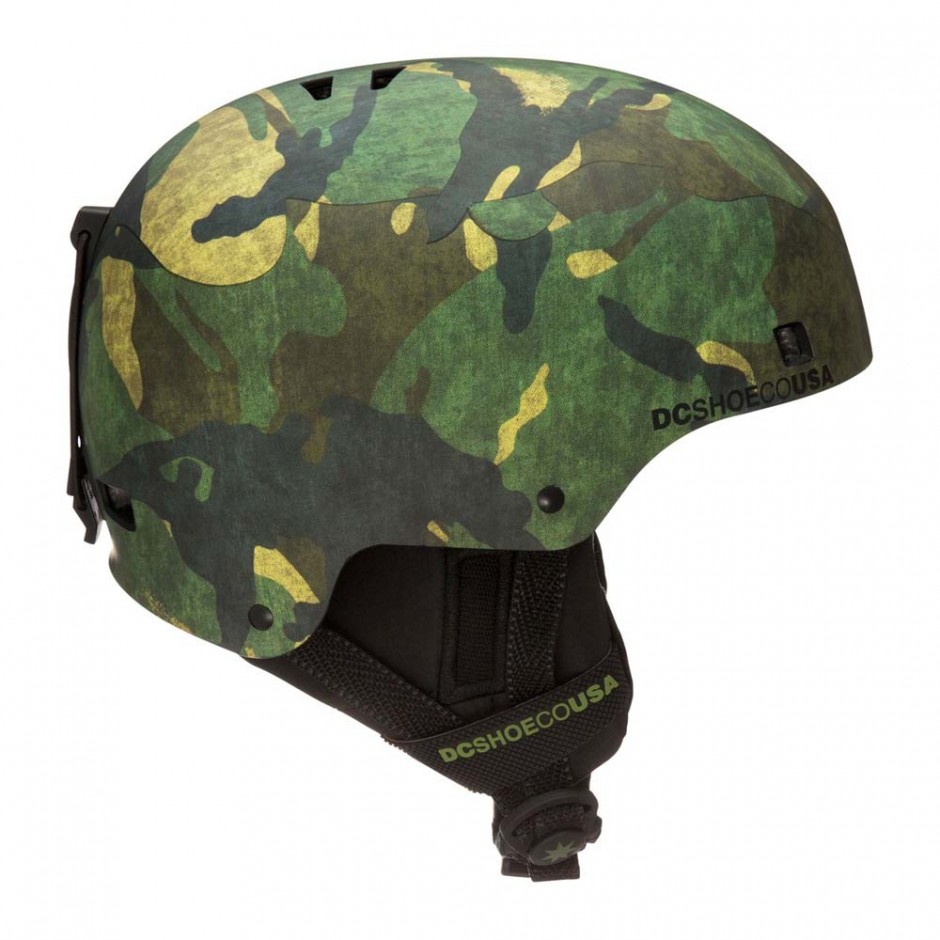 camo snowboard helmet DC BOMBER SNOW HELMET BRITISH WOODLAND CAMO