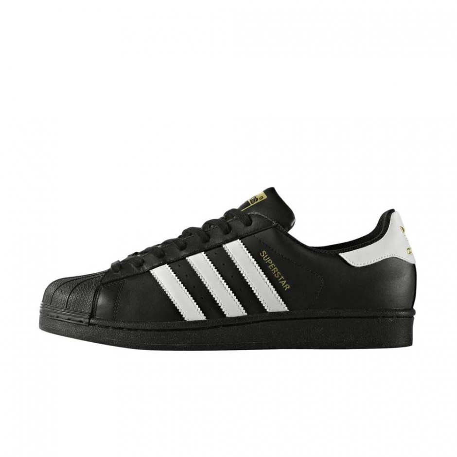 ADIDAS SUPERSTAR FOUNDATION SHOES CBLACK/FTWWHT/CBLACK