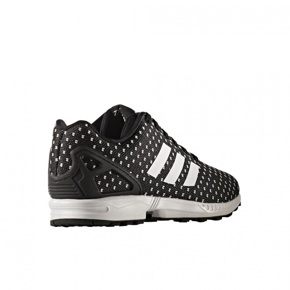 ADIDAS ZX FLUX SHOES CBLACK/FTWWHT/RED