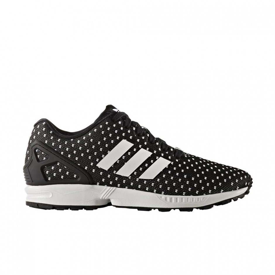 ADIDAS ZX FLUX SHOES CBLACK/FTWWHT/RED