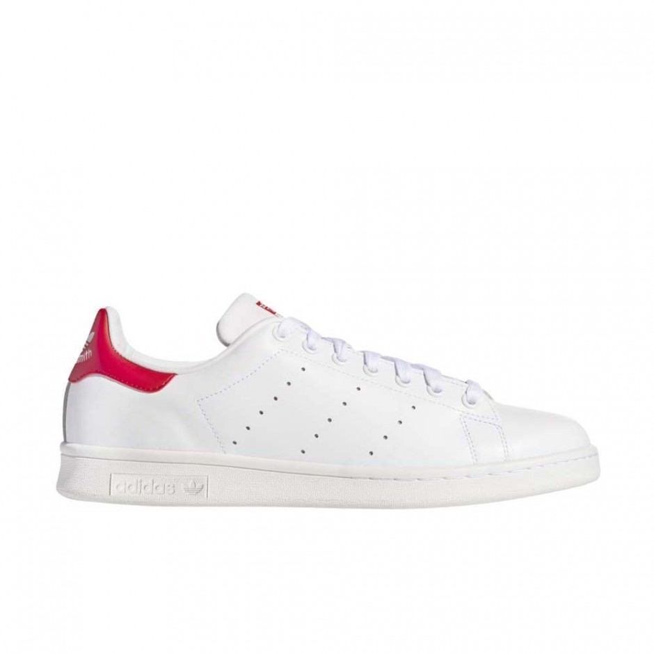 ADIDAS STAN SMITH SHOES RUNWHT/RUNWHT/COLRED
