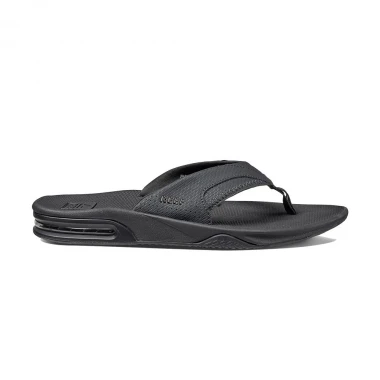 REEF FANNING FLIP FLOPS ALL BLACK