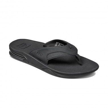 REEF FANNING FLIP FLOPS ALL BLACK