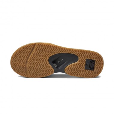 REEF FANNING FLIP FLOPS BLACK/SILVER