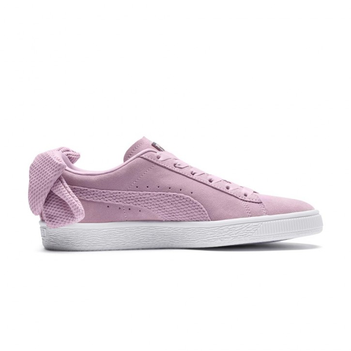 PUMA SUEDE BOW UPRISING W SNEAKERS WINSOME ORCHID/WHITE