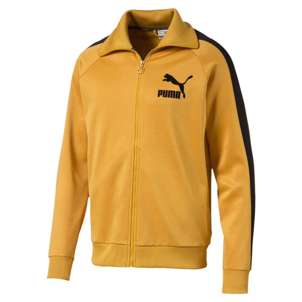 puma t7 track jacket yellow