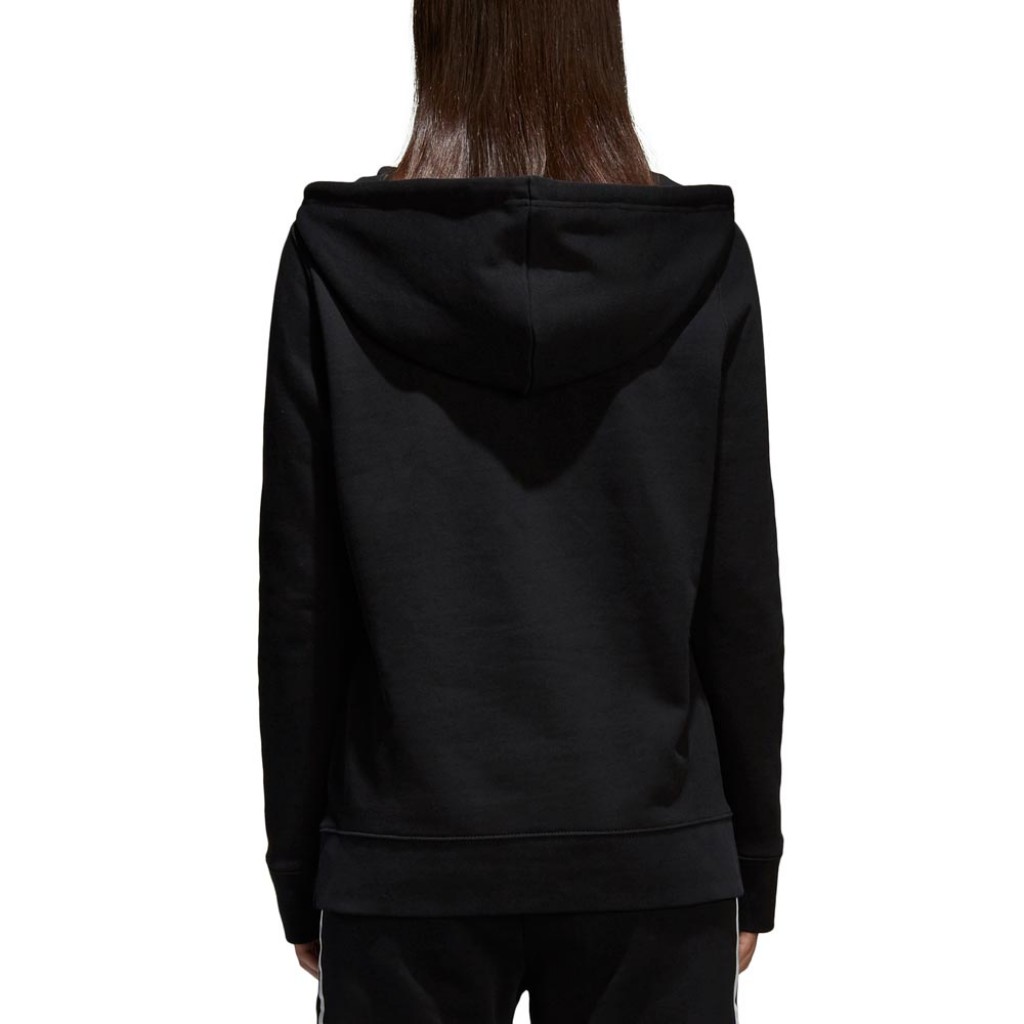 adidas trefoil hoodie black womens