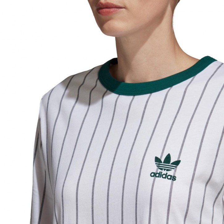 ADIDAS TEE DRESS WHITE/STRIPES