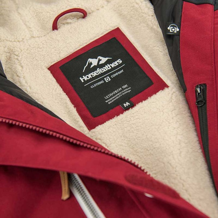 HORSEFEATHERS GETTY SNOW JACKET RED