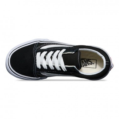 VANS OLD SKOOL KIDS SHOES BLACK/TRUE WHITE
