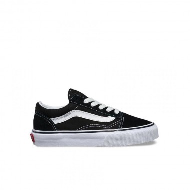 VANS OLD SKOOL KIDS SHOES BLACK/TRUE WHITE