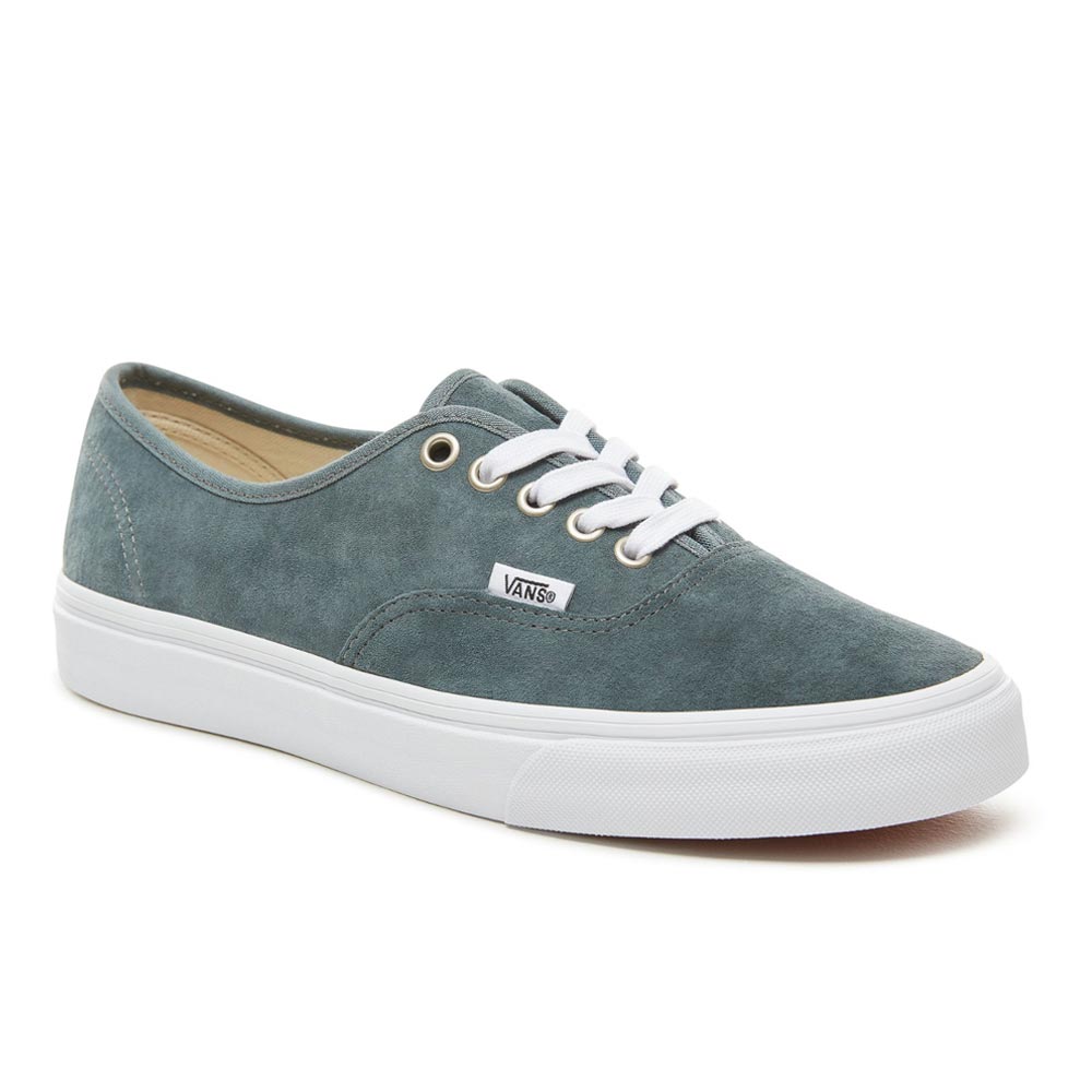 VANS AUTHENTIC SHOES (PIG SUEDE) STORMY WEATHER/TRUE WHITE